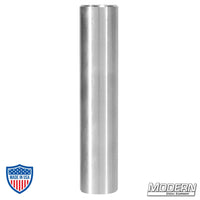 Aluminum camera riser post with 3/8" female threads for film grip rigging.