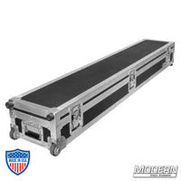 Rolling case for camera slider, ideal for film grip and rigging equipment.