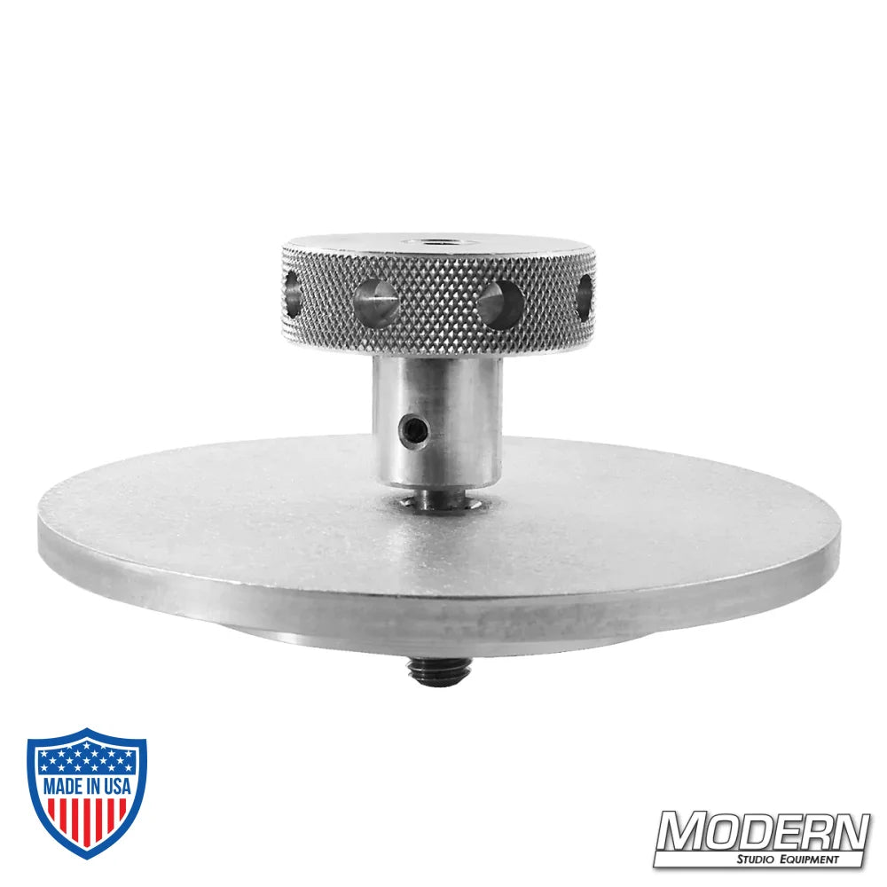 Camera tie-down knob for film grip and rigging equipment