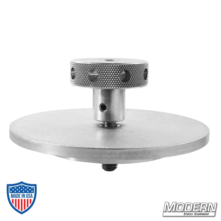 Camera tie-down knob for film grip and rigging equipment