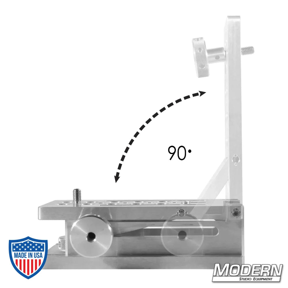 Adjustable aluminum camera wedge plate for film rigging and grip setups
