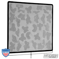 Celo Cucoloris screen glass with cucoloris pattern for film grip and rigging, perfect for creating shadow patterns on backgrounds or subjects.