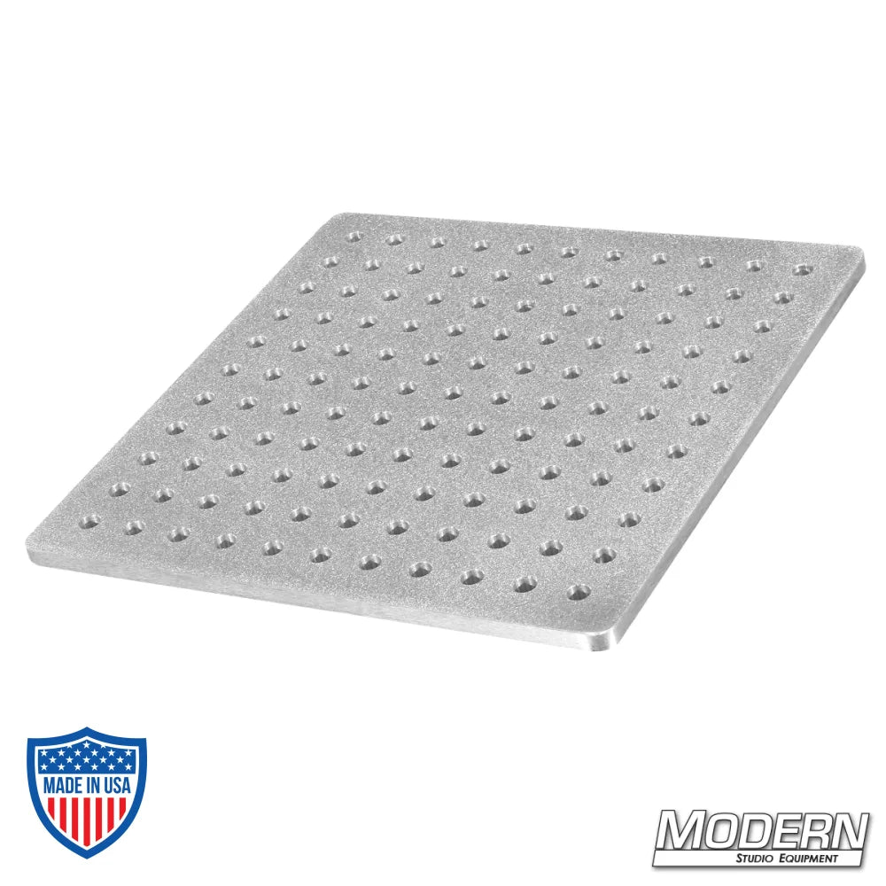 12x12x3/8" Aluminum Cheese Plate for film grip and rigging systems