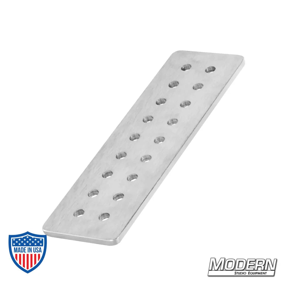 3" x 10" x 1/4" cheese plate for film rigging and grip equipment by Modern Studio Equipment.