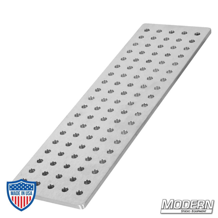 Aluminum cheese plate 5-1/2" x 20" x 3/8" for film grip and rigging equipment