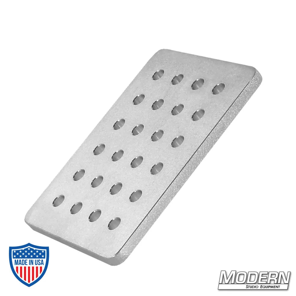 5"x7"x0.375" aluminum cheese plate for film grip and rigging, 6061 aluminum construction