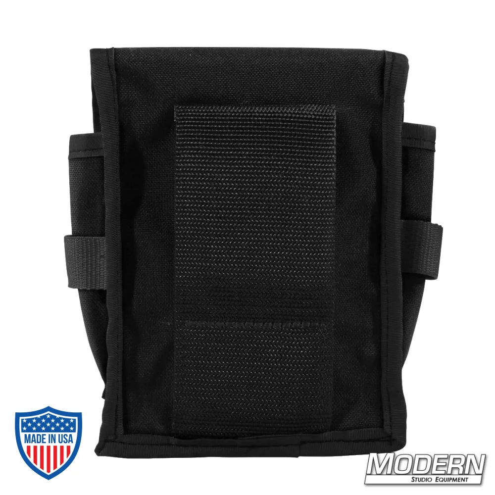Black cordura utility pouch for film grip and rigging work