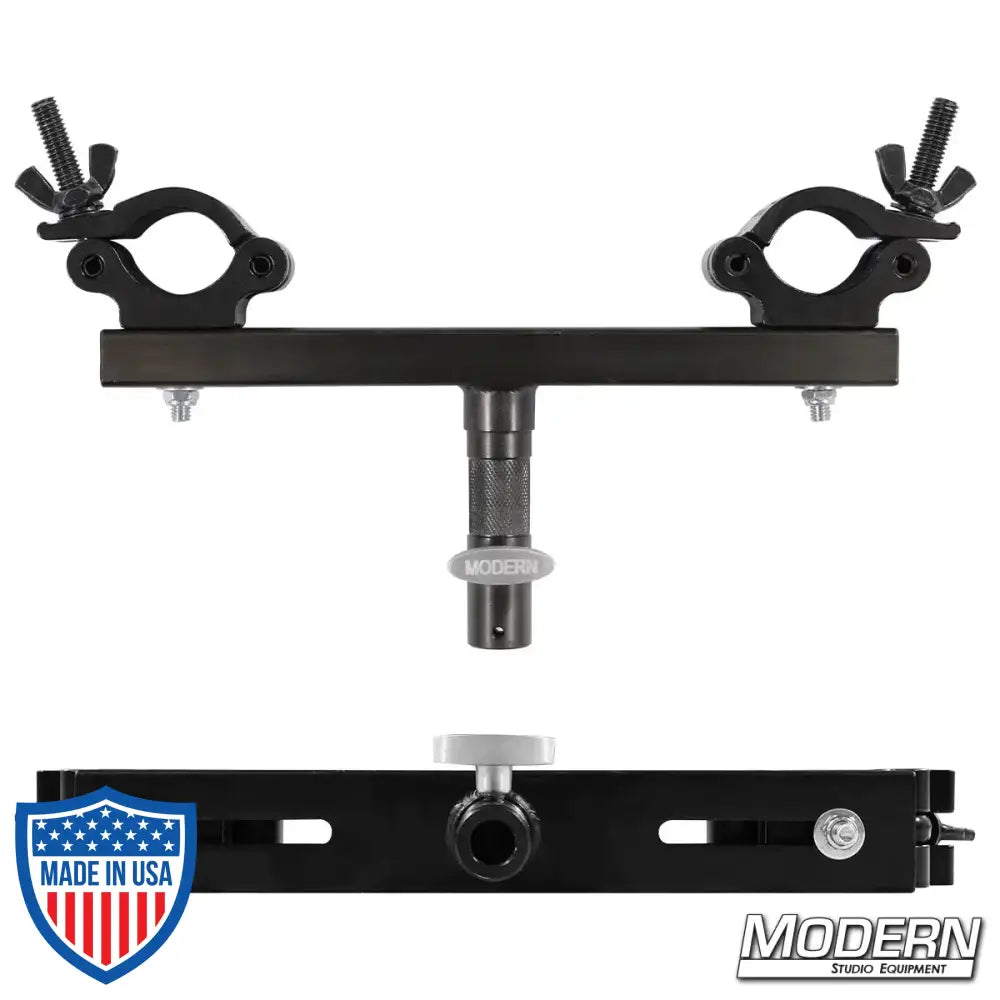 Modern Combo Truss Adapter with Jr. pin and baby receiver for film grip and rigging equipment