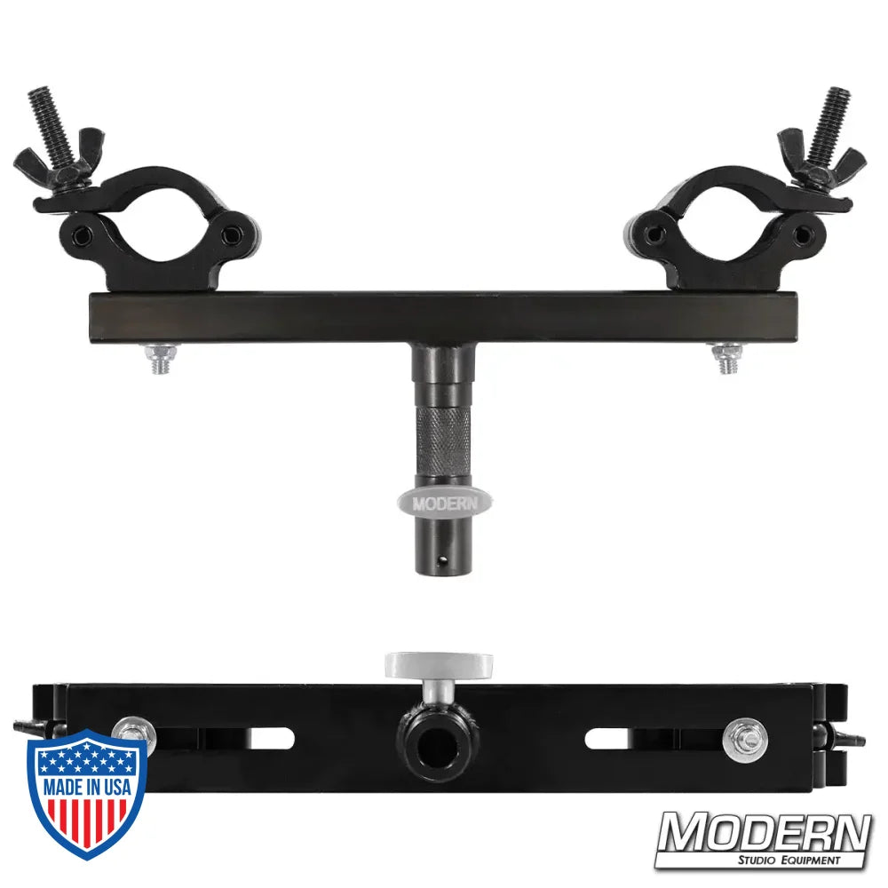 Modern Combo Truss Adapter with Jr. pin and baby receiver for film grip and rigging equipment
