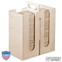 Wooden Cup Block Carrier with 16 Cup Blocks for film grip and rigging equipment