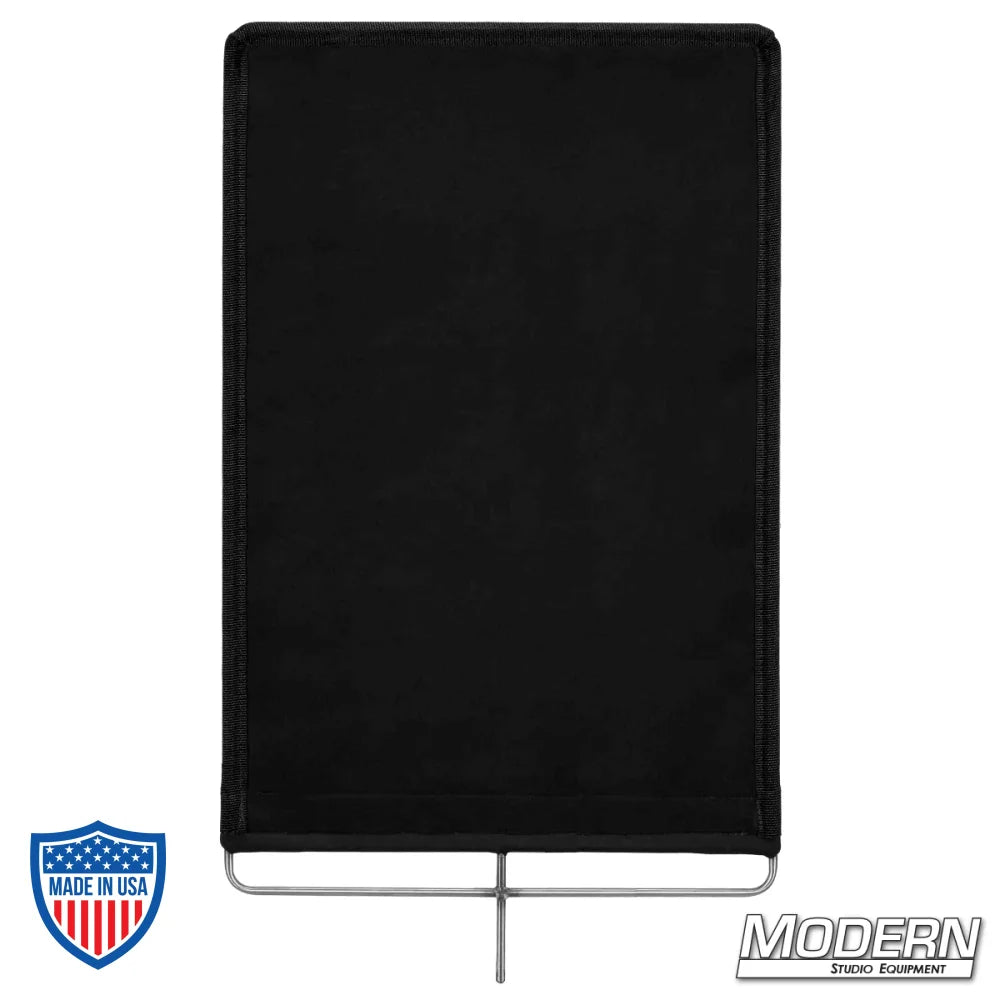 Stainless steel frame cutter covered with 16 oz. Commando cloth for film grip and rigging