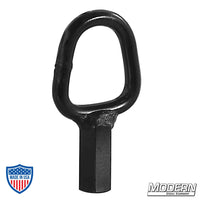 D-Ring to 3/8" Female Thread - Black Zinc for film grip rigging