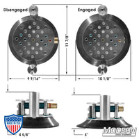 Deluxe 10" Super Suction Cup with Cheese Plate and Starters by Modern Studio Equipment for film grip rigging use.