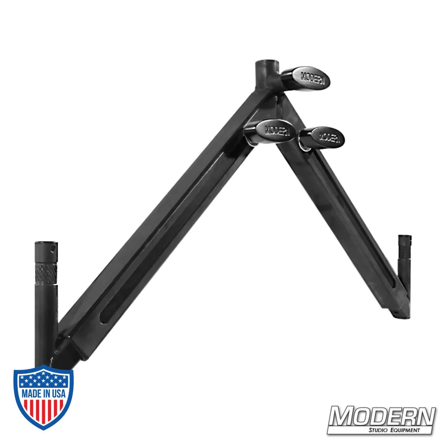 Drop-Down Telescoping Baby Offset in Black Zinc for film grip rigging