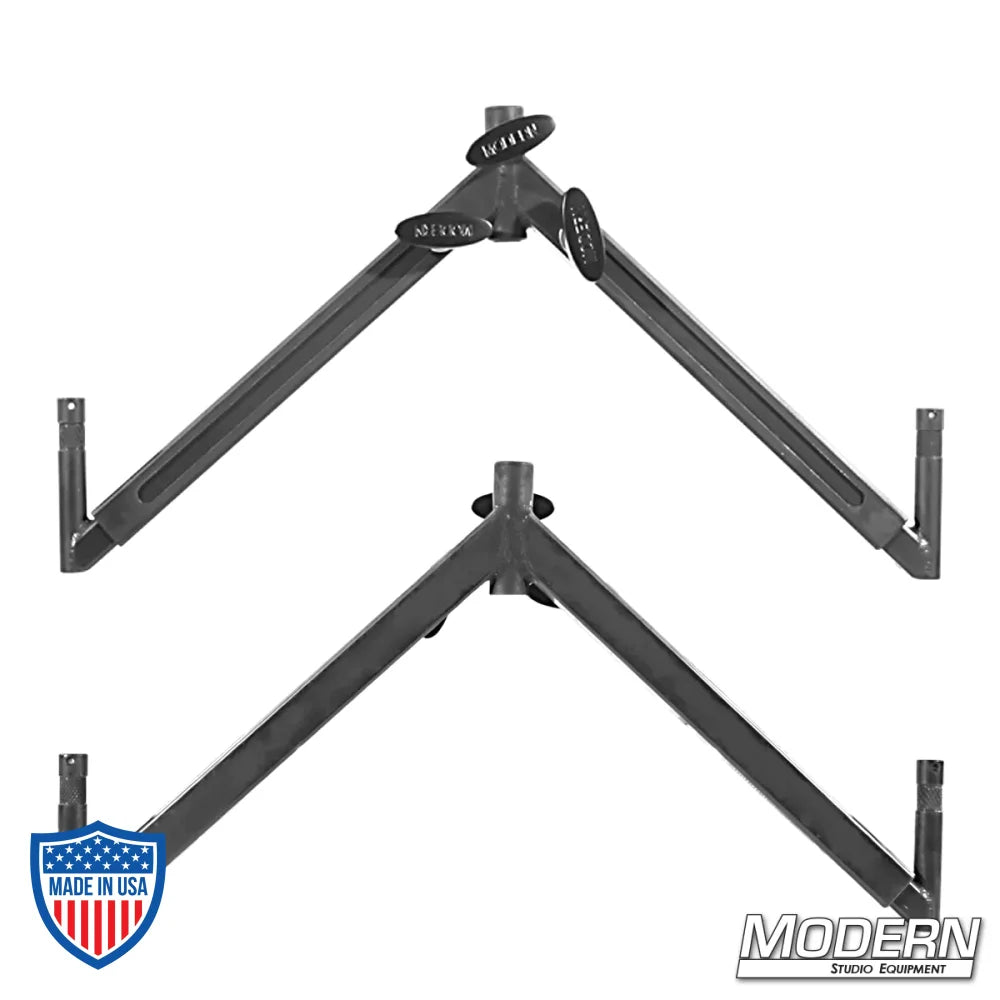 Drop-Down Telescoping Baby Offset Rigging Device for Film Sets in Black Zinc by Modern Studio Equipment