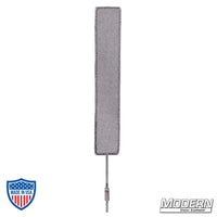 2" x 12" finger frame with fabric cover for film grip and rigging, reduces light without altering pattern or color temperature.