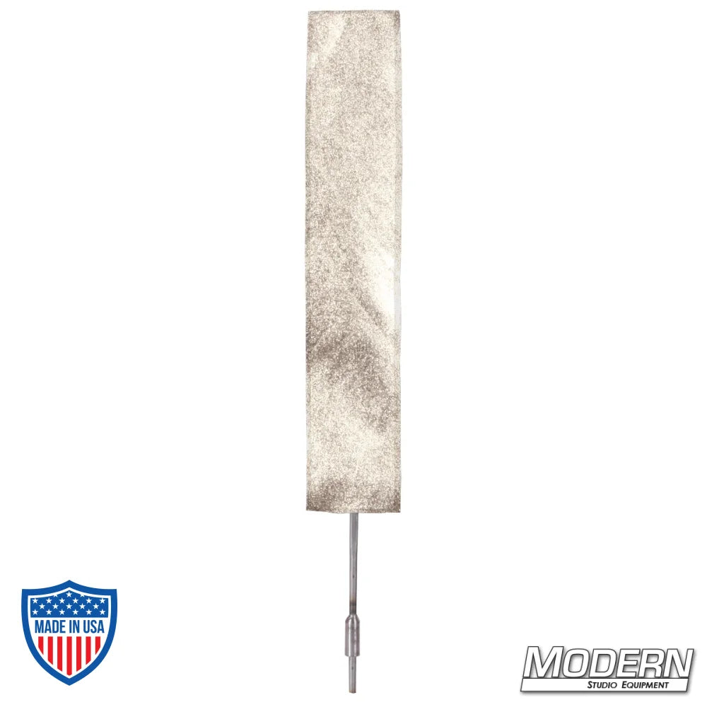 2" x 12" finger frame covered in fabric, used for film grip and rigging, reduces light without altering pattern or color temperature.