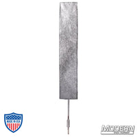 2" x 12" finger frame for film grip and rigging, covered with fabric to reduce light.