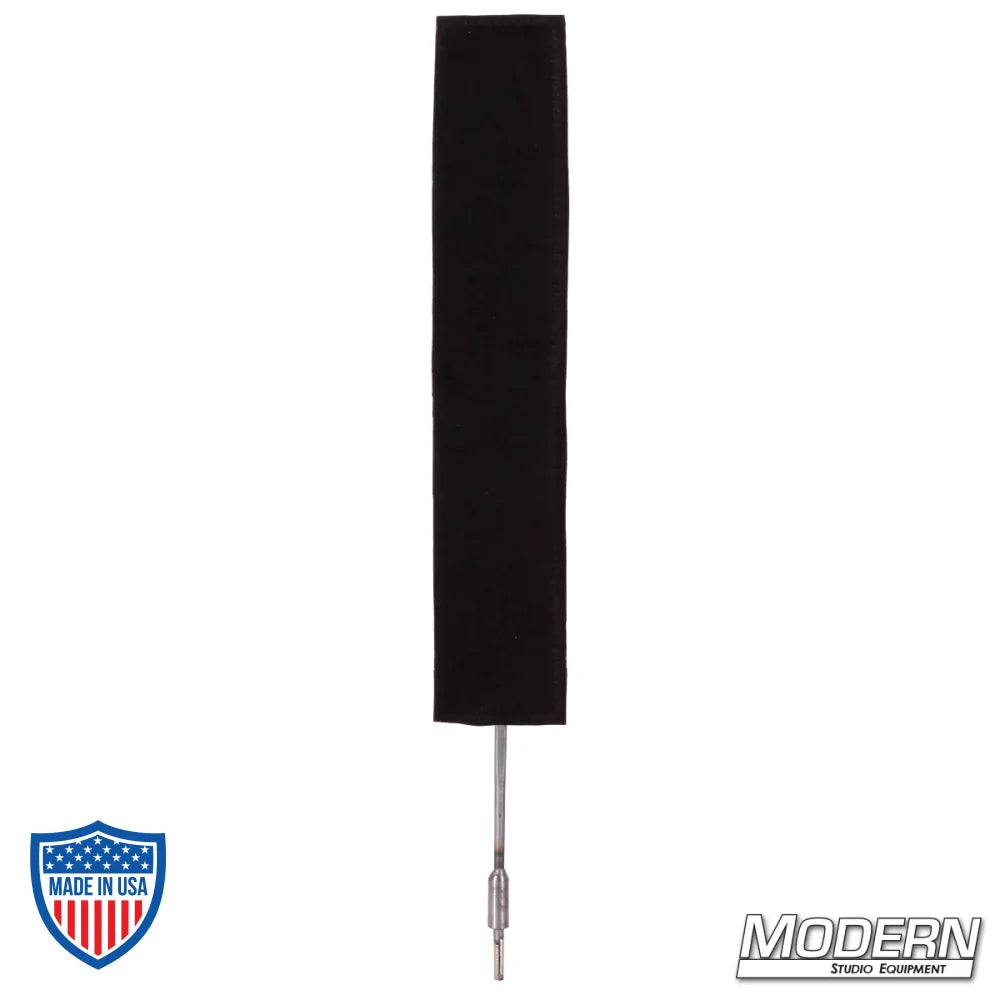 2" x 12" finger frame for film grip rigging, covered with fabric to reduce light without altering pattern or color temperature.