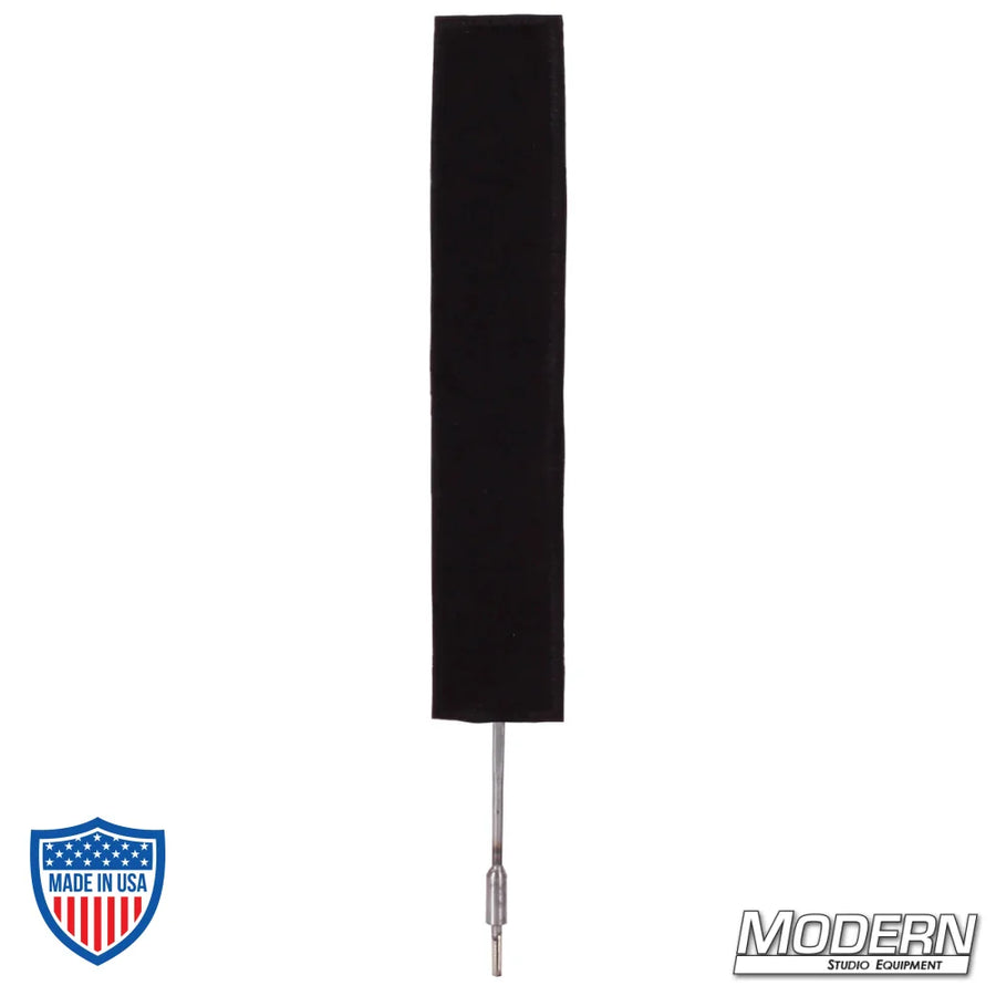 2" x 12" finger frame for film grip rigging, covered with fabric to reduce light without altering pattern or color temperature.