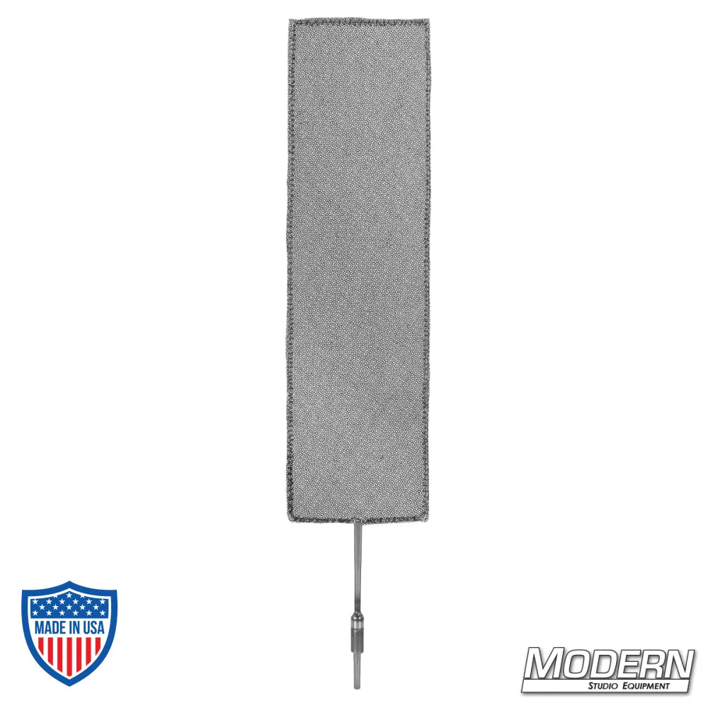 4" x 14" finger frame with fabric for film grip and rigging, reduces light without altering color temperature.