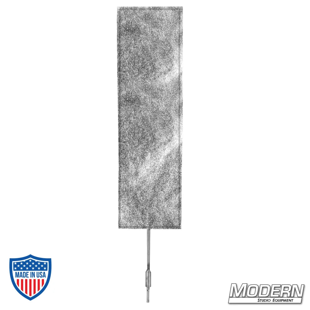 4" x 14" finger frame with fabric cover, ideal for film grips and rigging, reduces light without altering pattern or color.