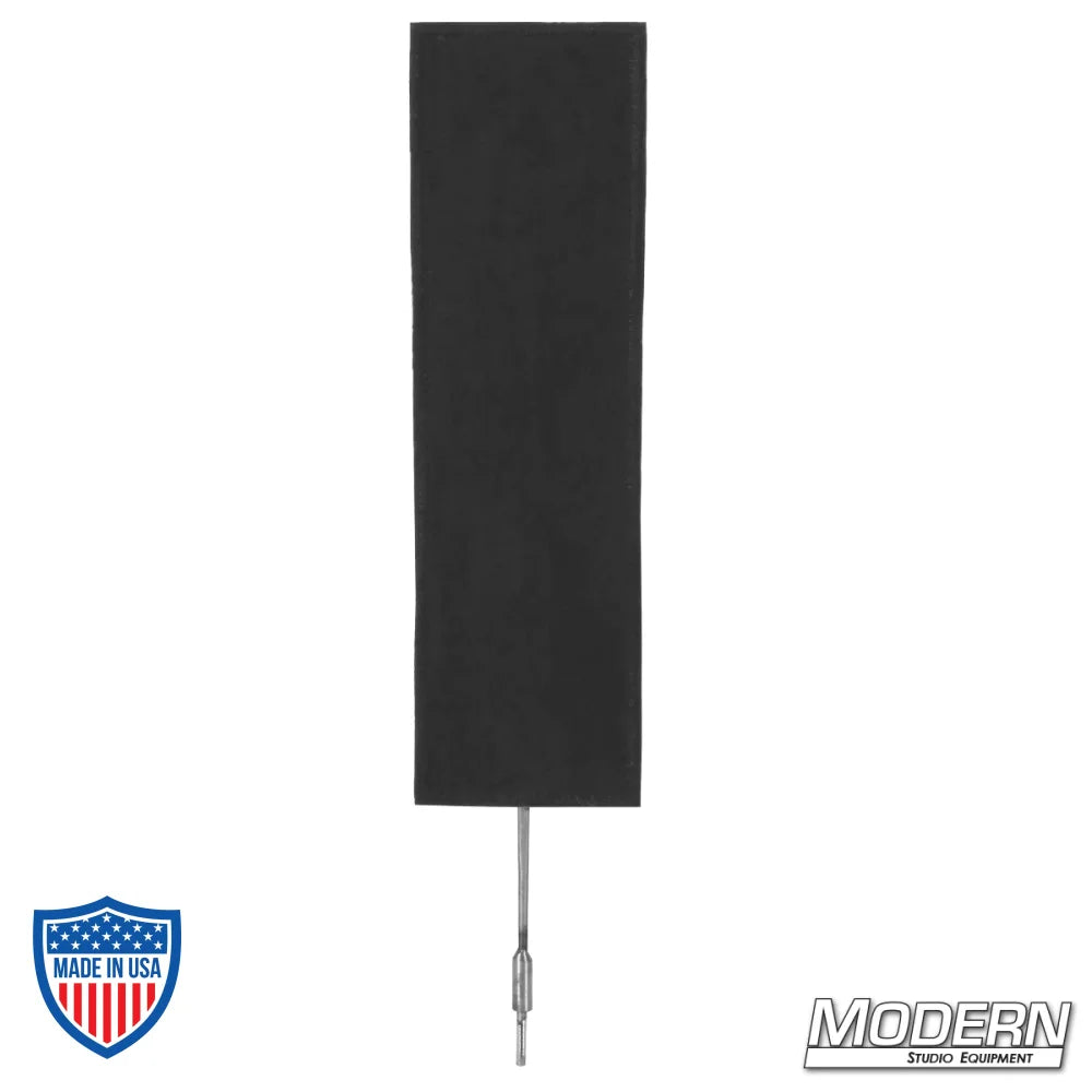 4" x 14" finger frame covered with fabric, ideal for film grip and rigging, reduces light without altering pattern or color temperature