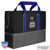 Durable Cordura 18x24 flag bag with blue handles for film grip rigging by Modern Studio Equipment