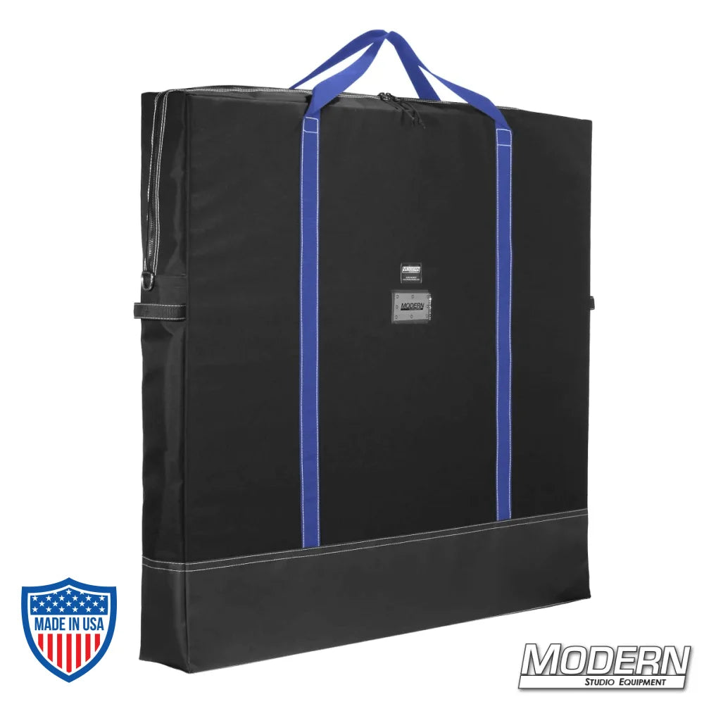Black Flag Bag (36" x 36") with blue handles for film grip rigging by Modern Studio Equipment