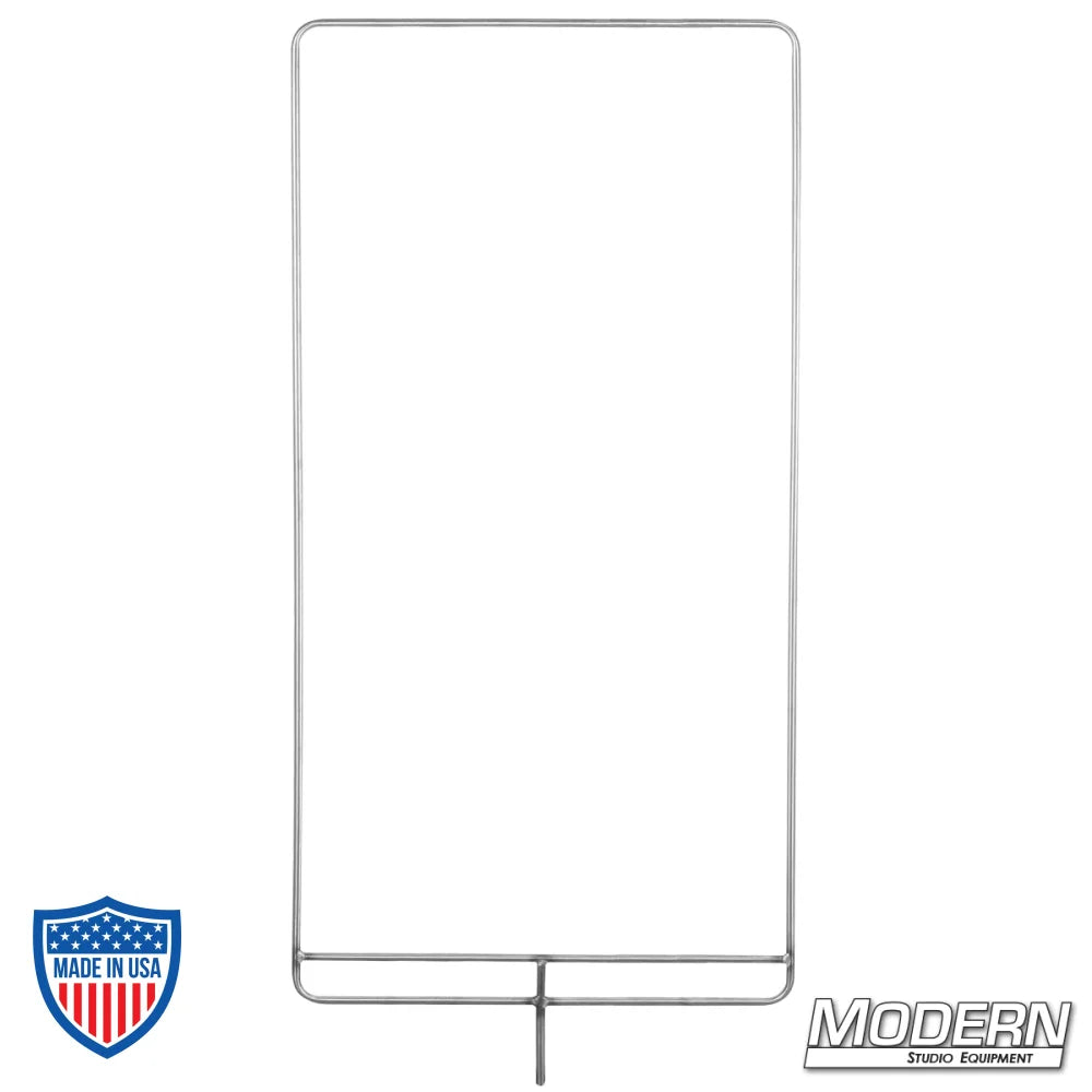 Uncovered stainless frame for flag or cutter, ideal for film grip rigging by Modern Studio Equipment.