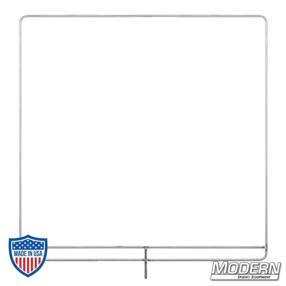 Uncovered stainless frame for flag or cutter, ideal for film, grip, and rigging applications.