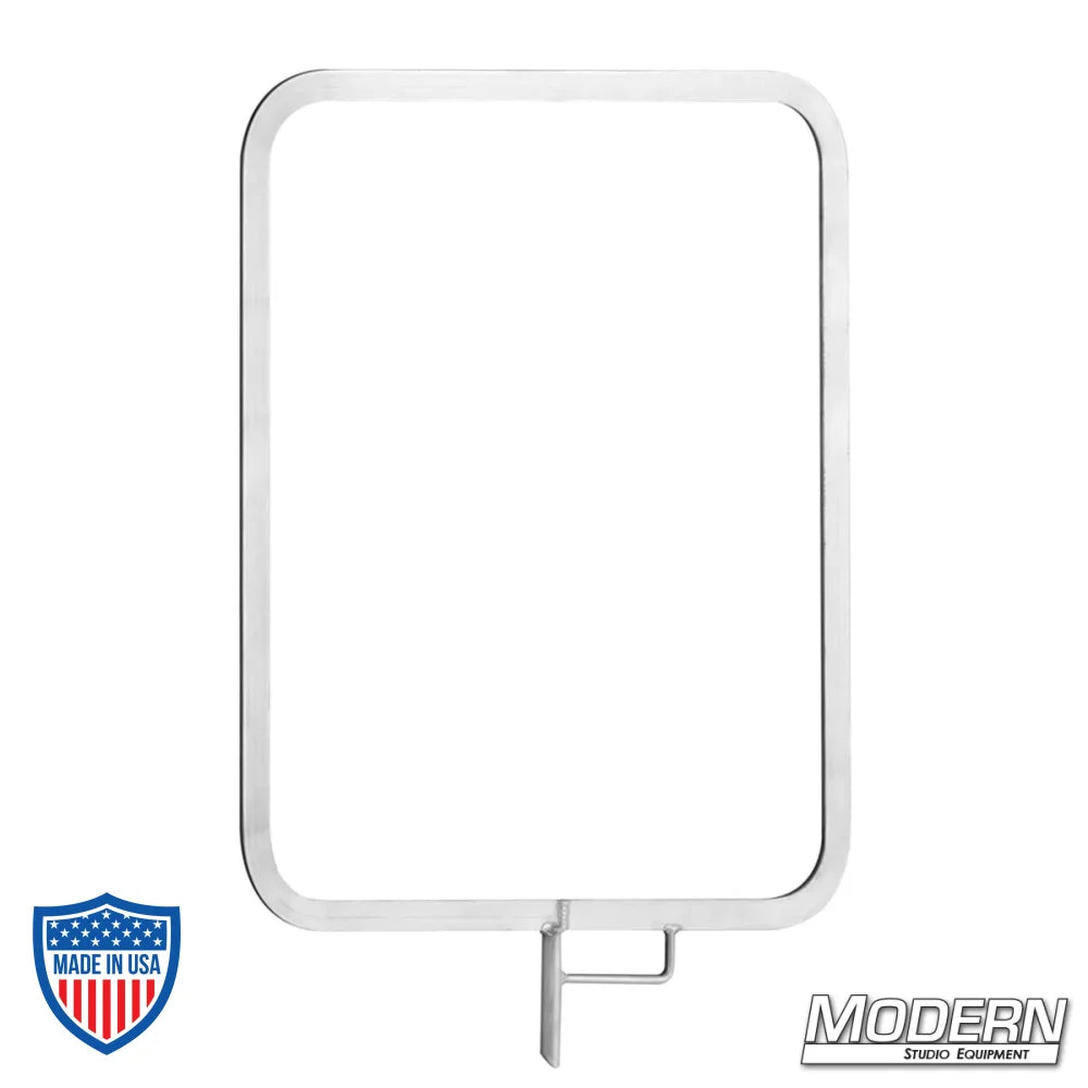 Aluminum flat gel frame for film grip and rigging, ideal for professional studio equipment setups.