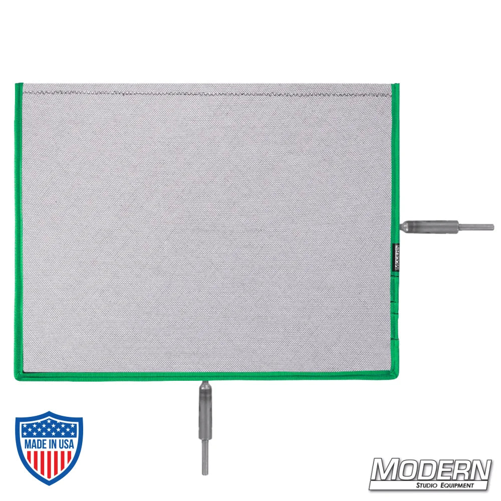 Flex Scrim - 10" x 12" with military-grade stainless open-end frames for film grip and rigging