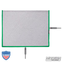 Flex Scrim - 10" x 12" with military-grade stainless open-end frames for film grip and rigging