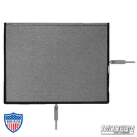 Flex Scrim 10" x 12" with open-end frame for film grip and rigging, designed to manipulate light on set or subjects