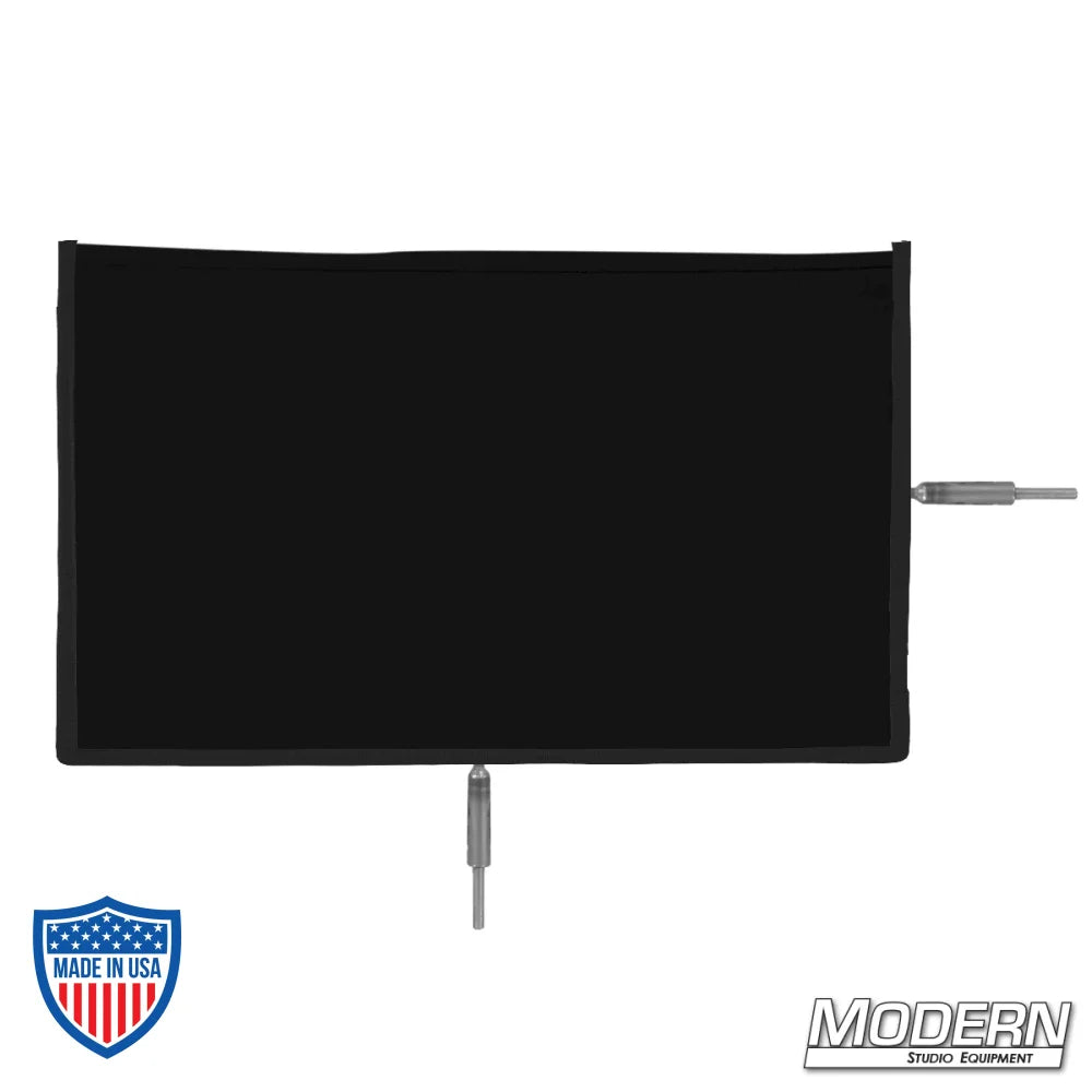 Flex Scrim 12" x 20" with military-grade stainless open-end frames for film grip rigging.