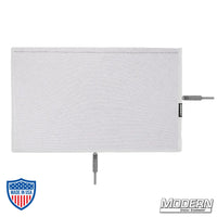 Flex Scrim 12" x 20" with military-grade stainless open-end frame for film grip and rigging to soften or reduce light on set.