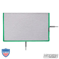 Flex Scrim 12" x 20" on 304 military-grade stainless steel frame for film grip rigging and light manipulation