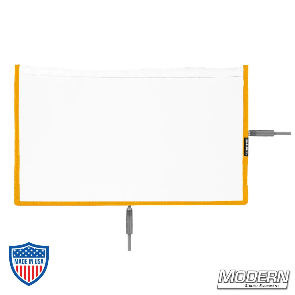 Flex Scrim - 12" x 20" with 304 military-grade stainless open-end frames for film grip and rigging.