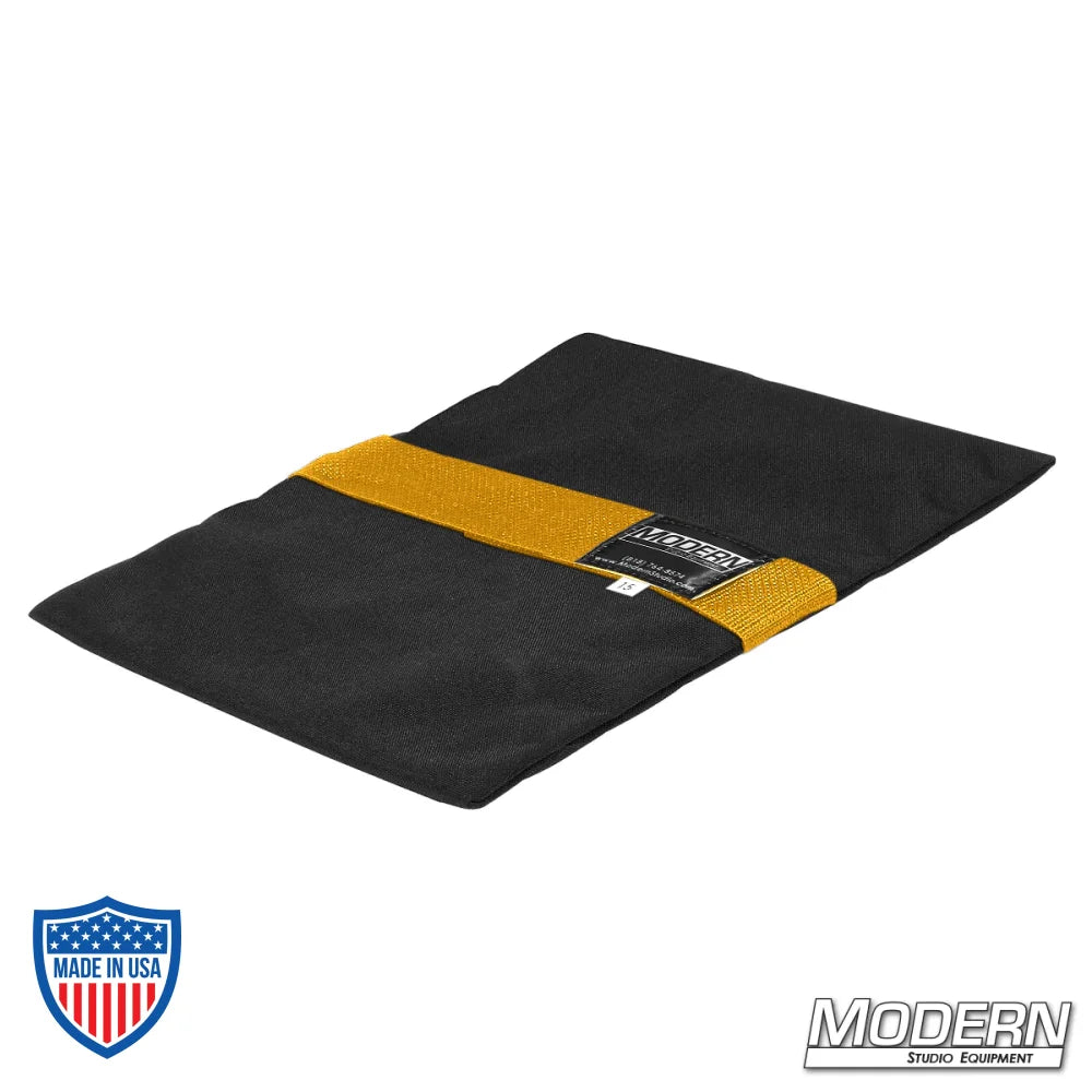 Flyaway Sandbag (15 lbs.) made with Cordura 1000 fabric, featuring a velcro closure, ideal for film grip and rigging applications.