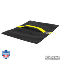 Flyaway Sandbag 35 lbs. with Cordura 1000 fabric and velcro closure for film grip rigging.