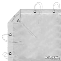 Full Soft Frost textile with grommets, ties, and elastic corners, ideal for film grip and rigging, comes with a storage bag.