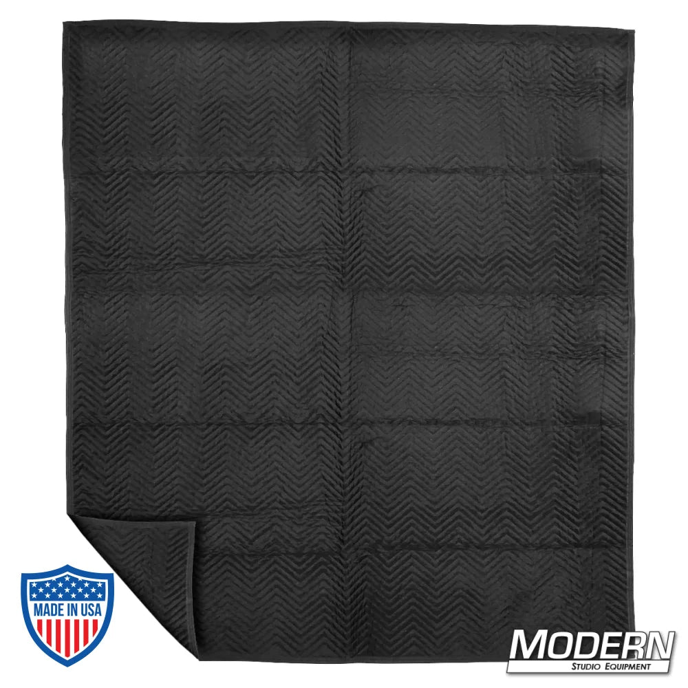 Medium weight 4' x 8' furniture blanket for film rigging and grip use.