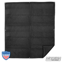 4' x 8' medium weight furniture blanket for film grip and rigging, ideal for protection in studio environments