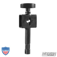 Furniture Clamp Sliding Adapter with 5/8" Baby Pin in Black Zinc for Film Grip and Rigging