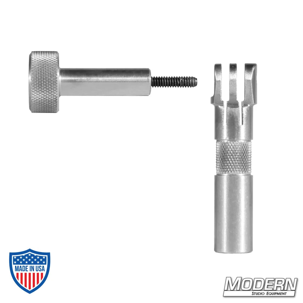 GoPro pin with handle for solid mount and handheld grip, perfect for film rigging and camera stabilization.