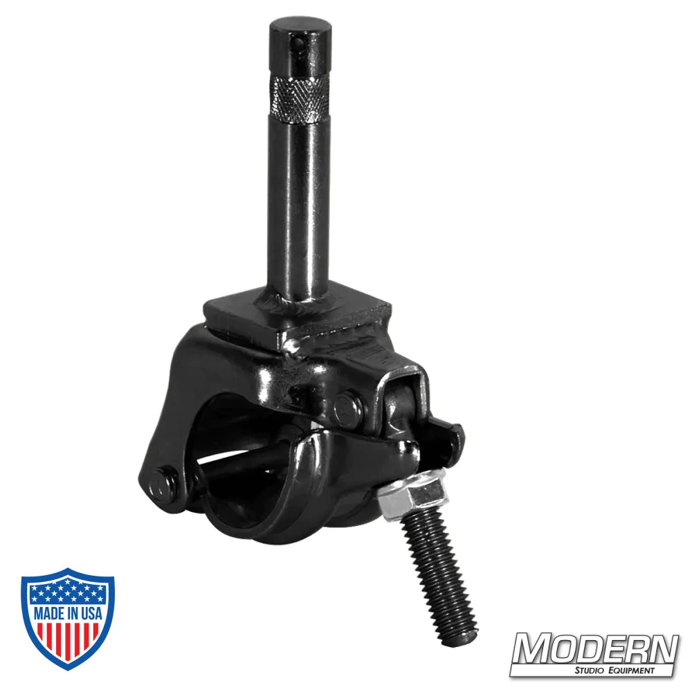 Grid Clamp with 5/8" Baby Pin, Black Zinc - Nut Included, Film Grip Rigging Accessory