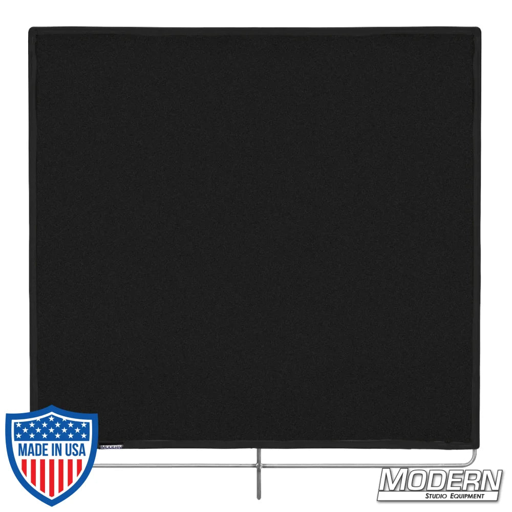 Black heat cloth with stainless frame, 48" x 48", perfect for film grip and rigging equipment
