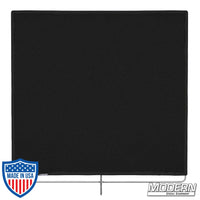 Black heat cloth with stainless frame, 48" x 48", perfect for film grip and rigging equipment