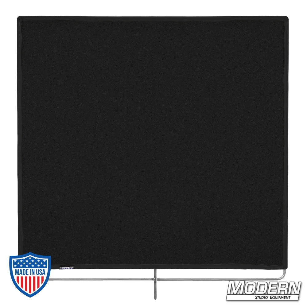 Black heat cloth with stainless frame, 48" x 48", perfect for film grip and rigging equipment